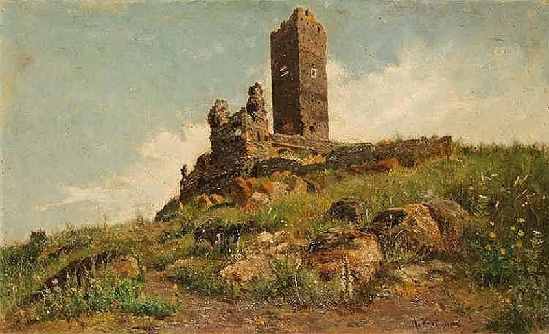 Torre medievale nella campagna romana